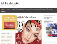 Tablet Screenshot of elfashionist.com